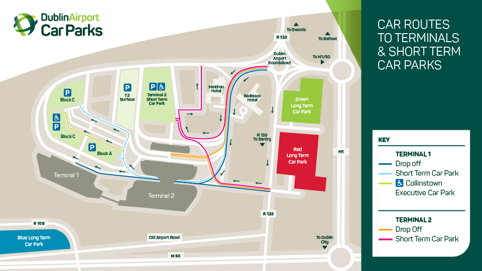 Dublin airport map